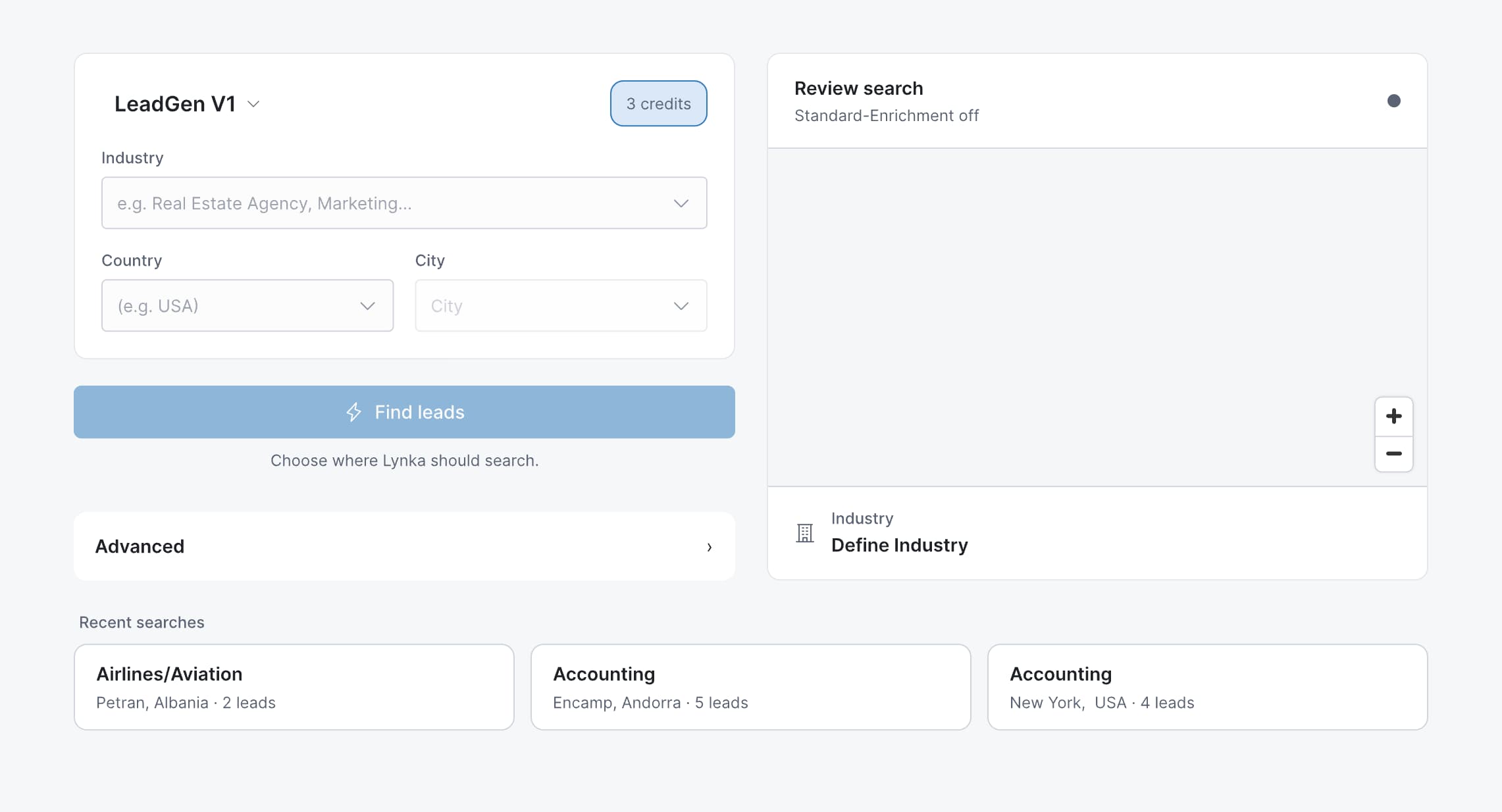 Lynka product interface