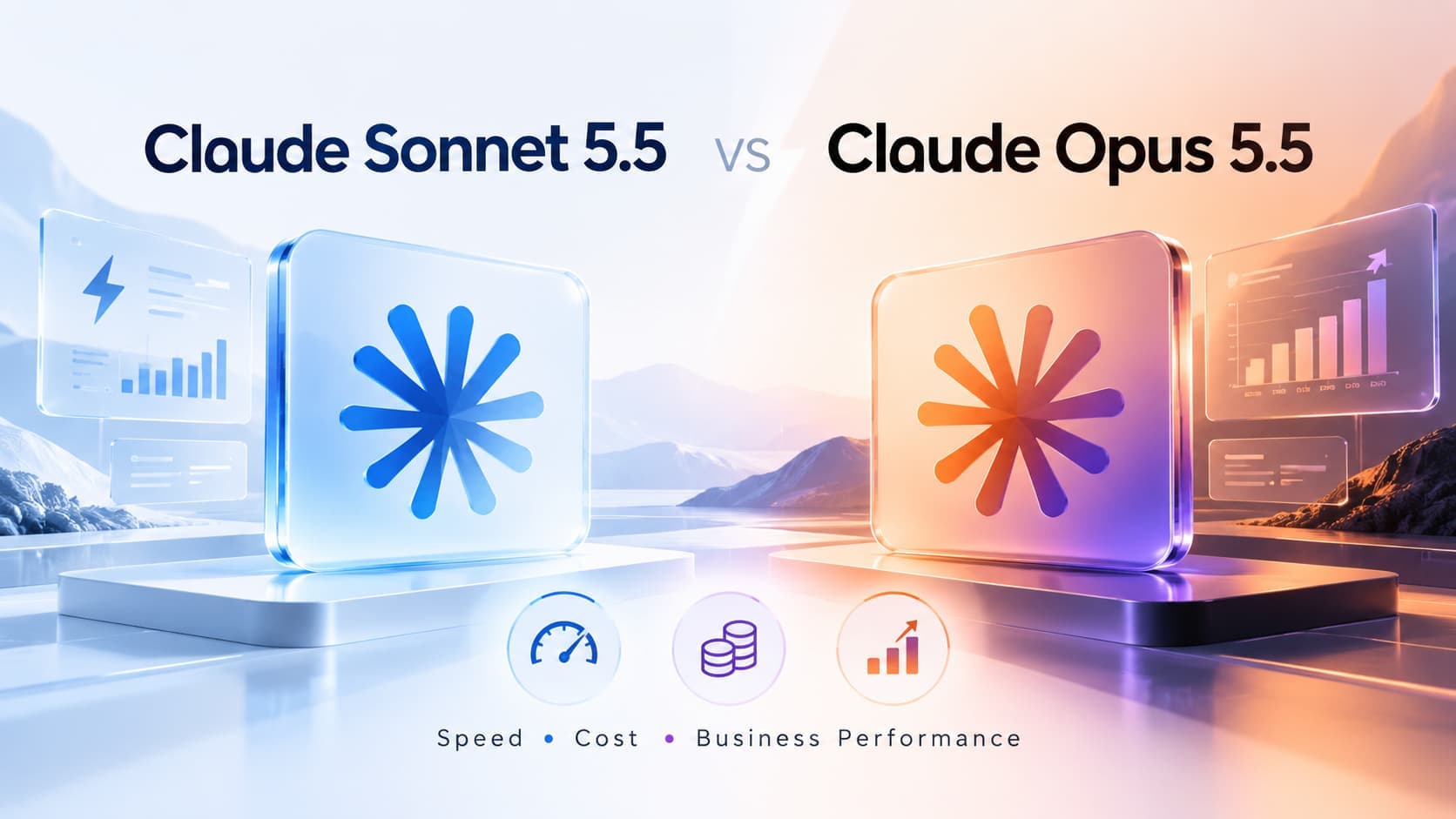 Claude Sonnet 5.5 and Opus 5.5 compared on speed cost and business performance